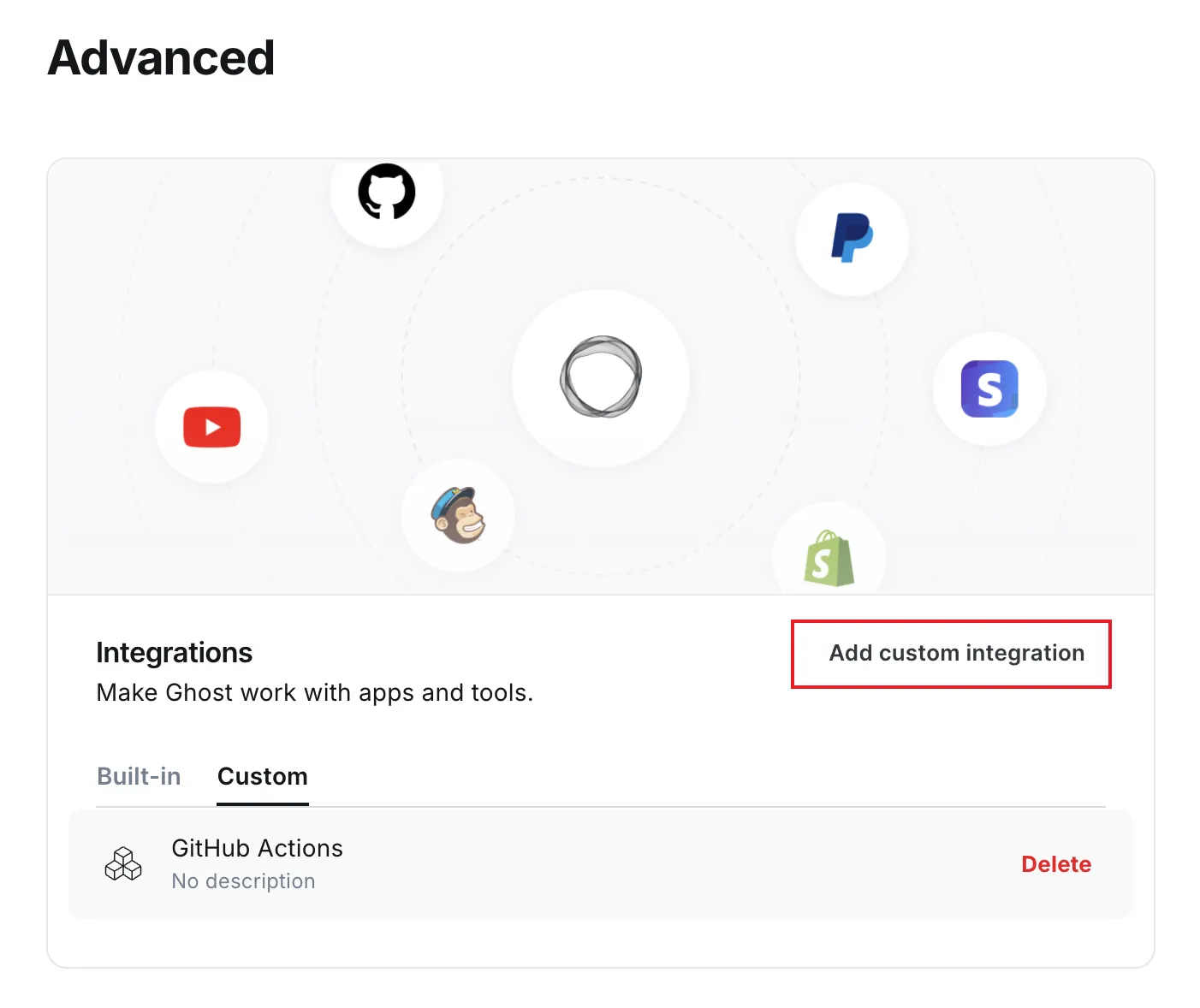 Add custom integration