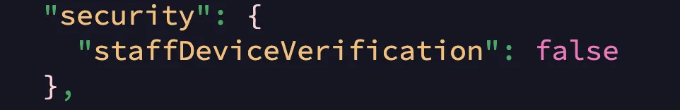 staffDeviceVerification