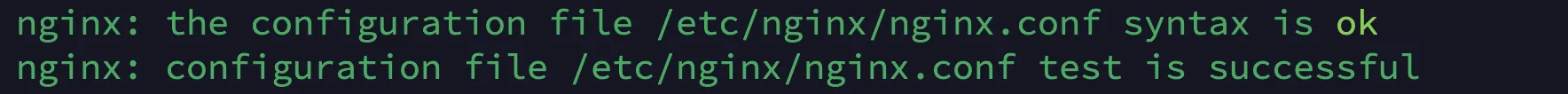 test nginx and reload